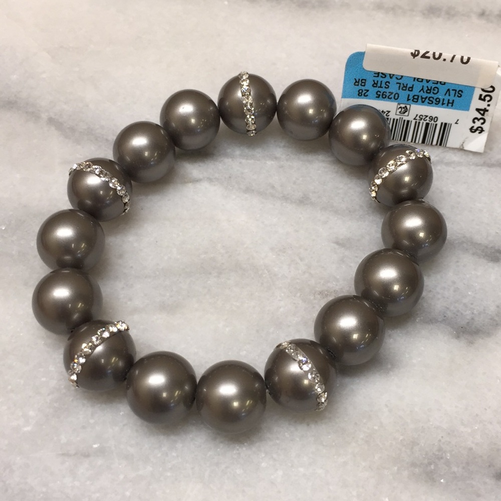 Grey and silver bracelet